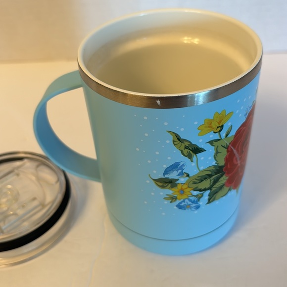 Pioneer Woman’s stainless steel 12oz tumbler with lid floral feminine design - Picture 5 of 7